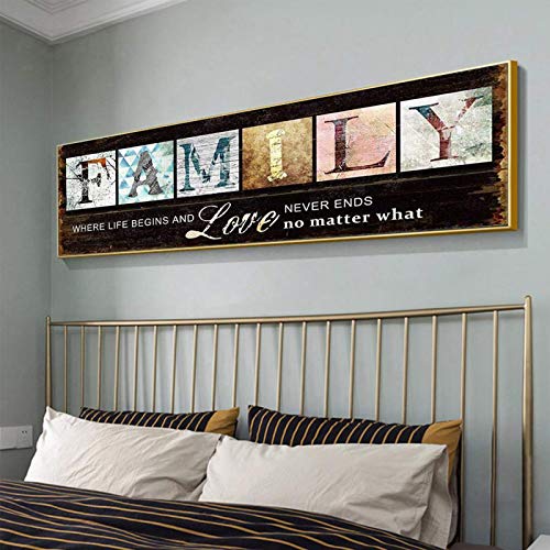 YALKIN Diamond Painting Kits for Adults, Family Diamond Art(31.5x11.8inches) Full Drill Crystal Rhinestone Embroidery Pictures, Wall Decor Stress and Anxiety Relief, Family Diamond Painting - Image 3