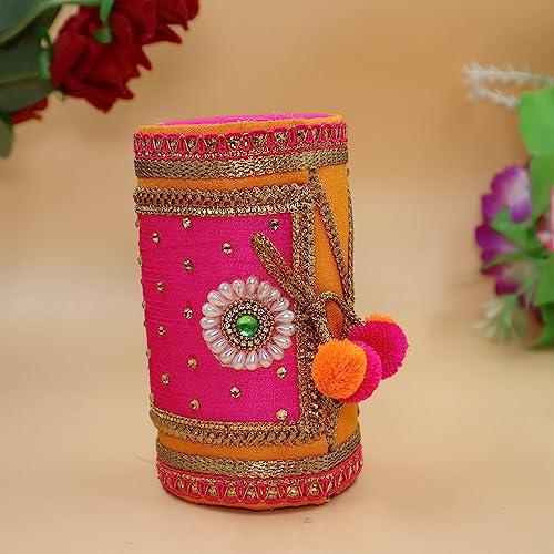 JAIPUR ACE Decorative Cash Box for Wedding Shagun Gift | Designer Money Box for Jewelry Bangles & Envelopes | Traditional Gift Box for Marriage, Festivals & Occasions | Assorted Colors (Pack of 1) - Image 3