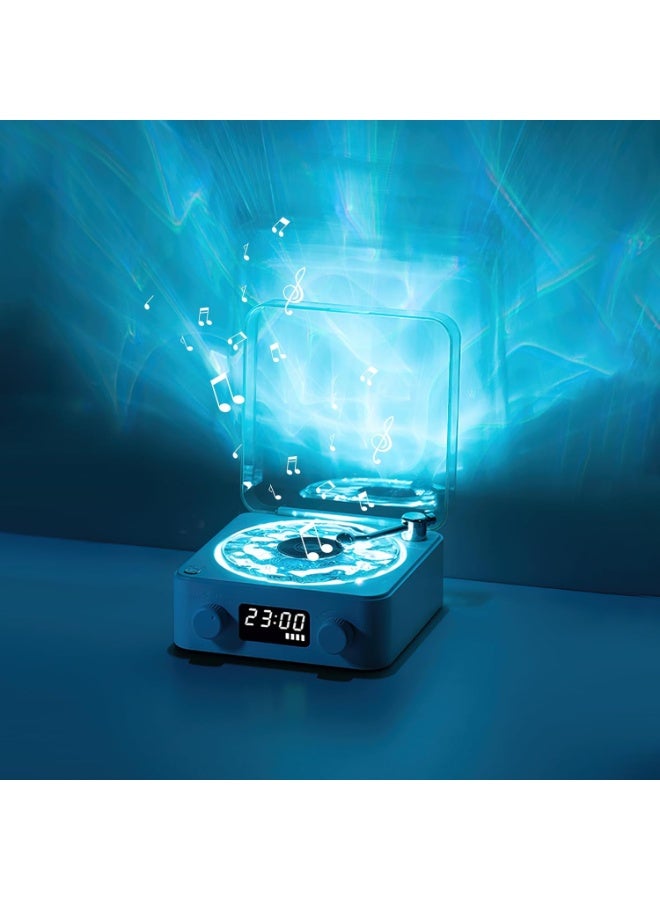 الموجات سماعة بلوتوث مع إضاءة أمواج مائية متحركة وراديو – صوت ستيريو 360° وديكور منزلي عصري - Image 1