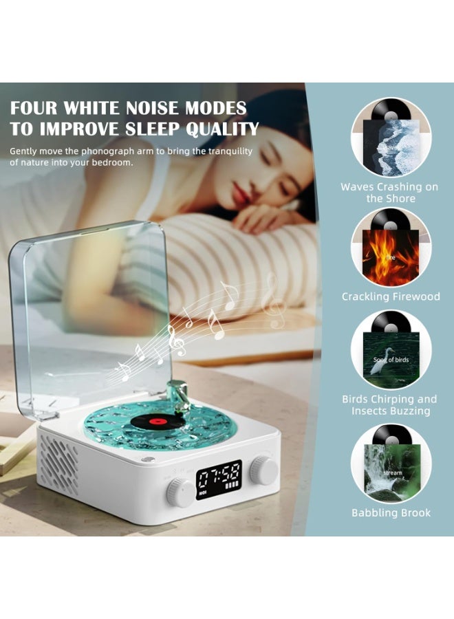 الموجات سماعة بلوتوث مع إضاءة أمواج مائية متحركة وراديو – صوت ستيريو 360° وديكور منزلي عصري - Image 3