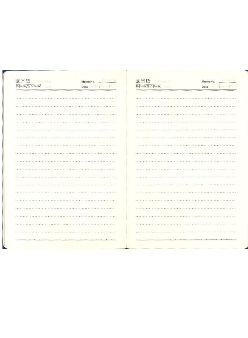 A5 Size Executive PU Notebook With Elastic Closure And Pen Loop Light Blue - Image 2