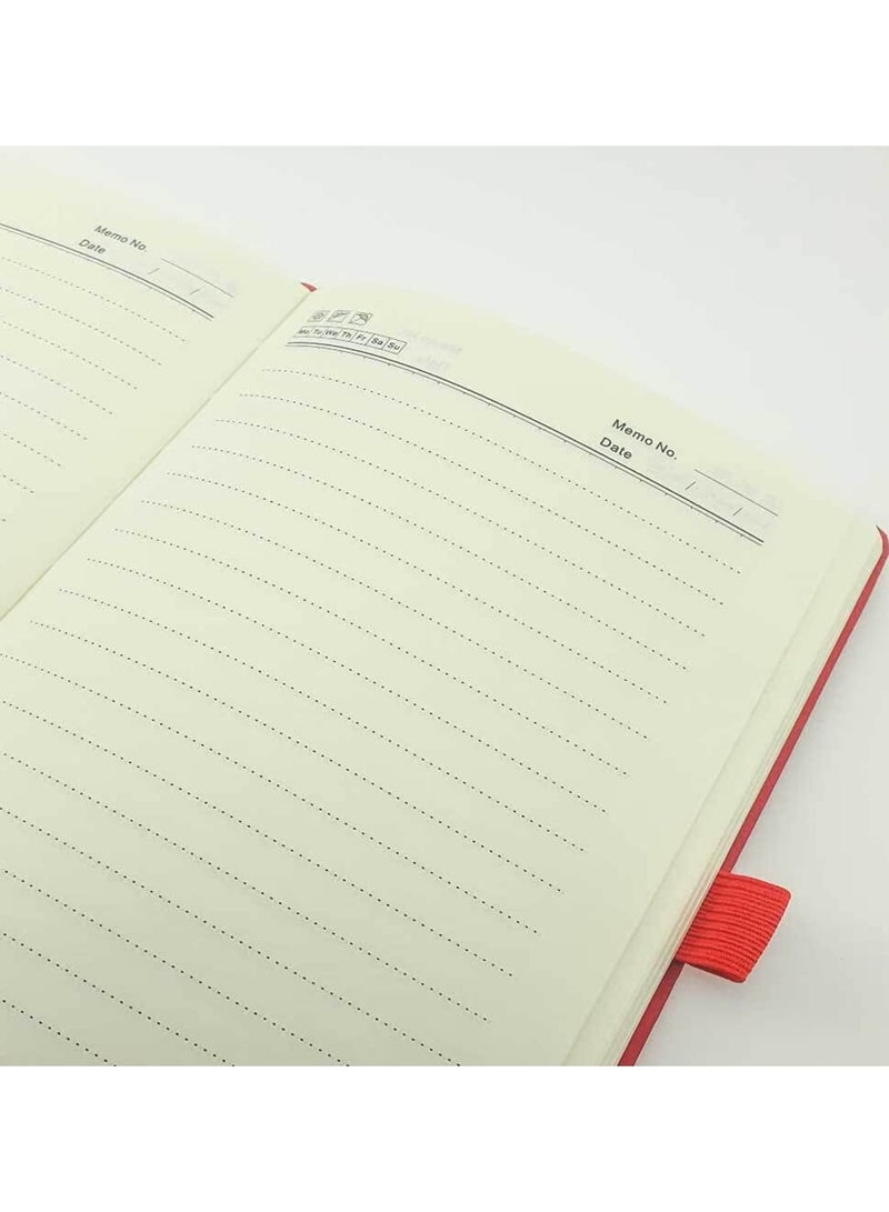 A5 Size Executive PU Notebook With Elastic Closure And Pen Loop Light Blue - Image 3