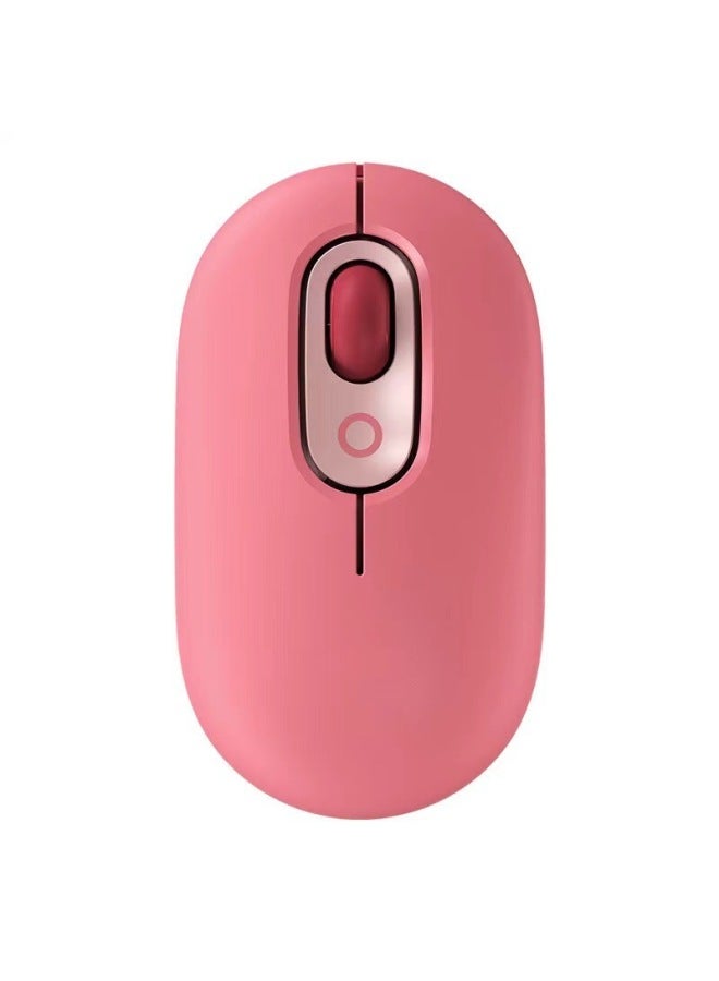 Pop Mute Wireless Mouse Laptop Desktop Computer Office Home Spot Game Mouse-Specifications:Red - Image 1