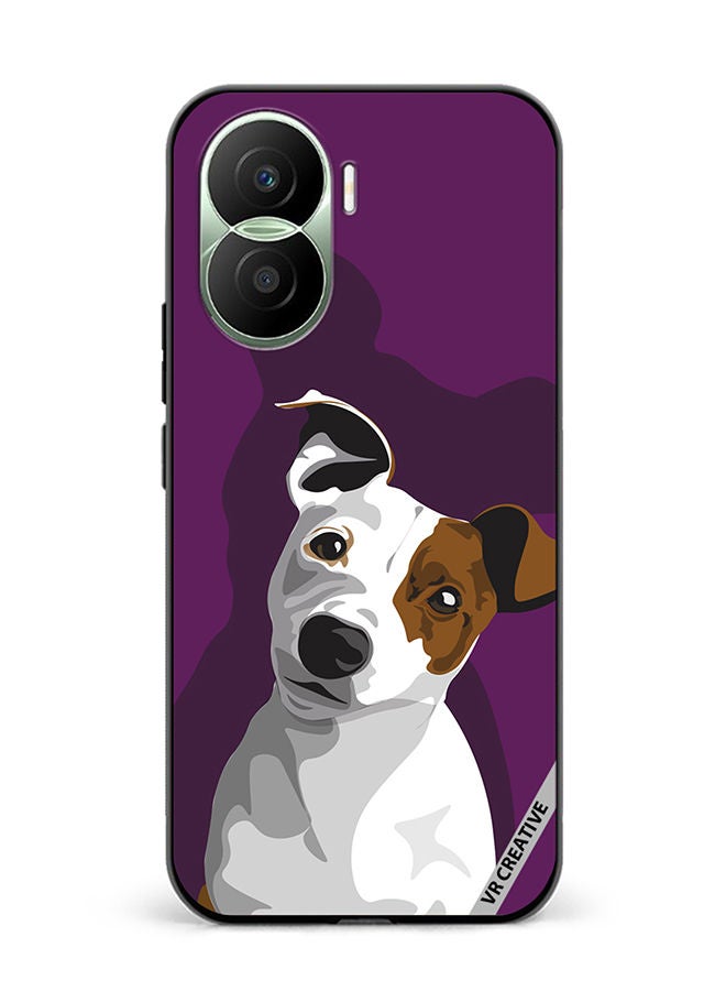 VR CREATIVE Protective Case Cover For Honor Play7T Pro Dog Design Multicolour - Image 1