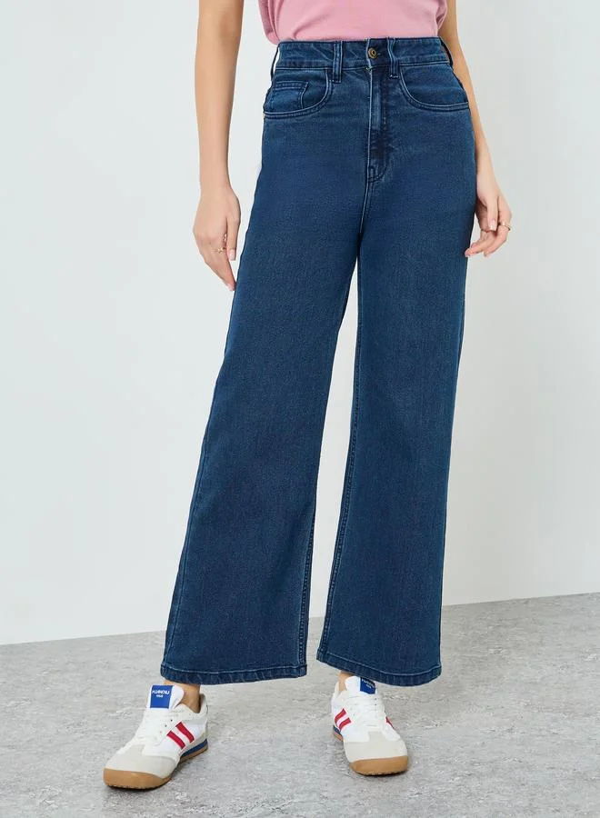 Styli Women High-Rise Wide Leg Jeans