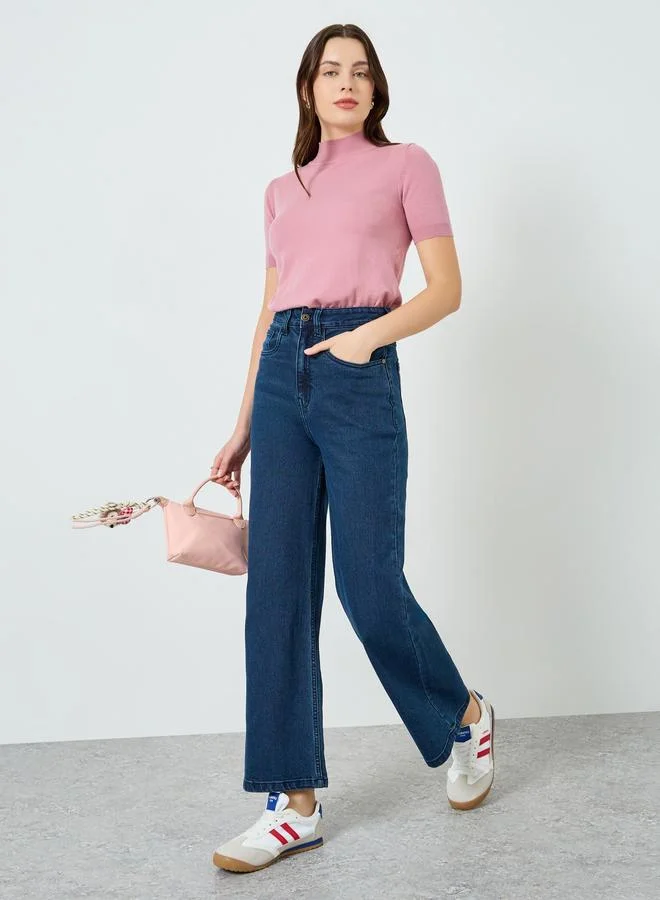 Styli Women High-Rise Wide Leg Jeans