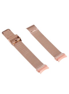 Replacement Strap For Samsung Galaxy Watch4 40mm/44mm Double Insurance Buckle Milanese Watch Band Rose Gold