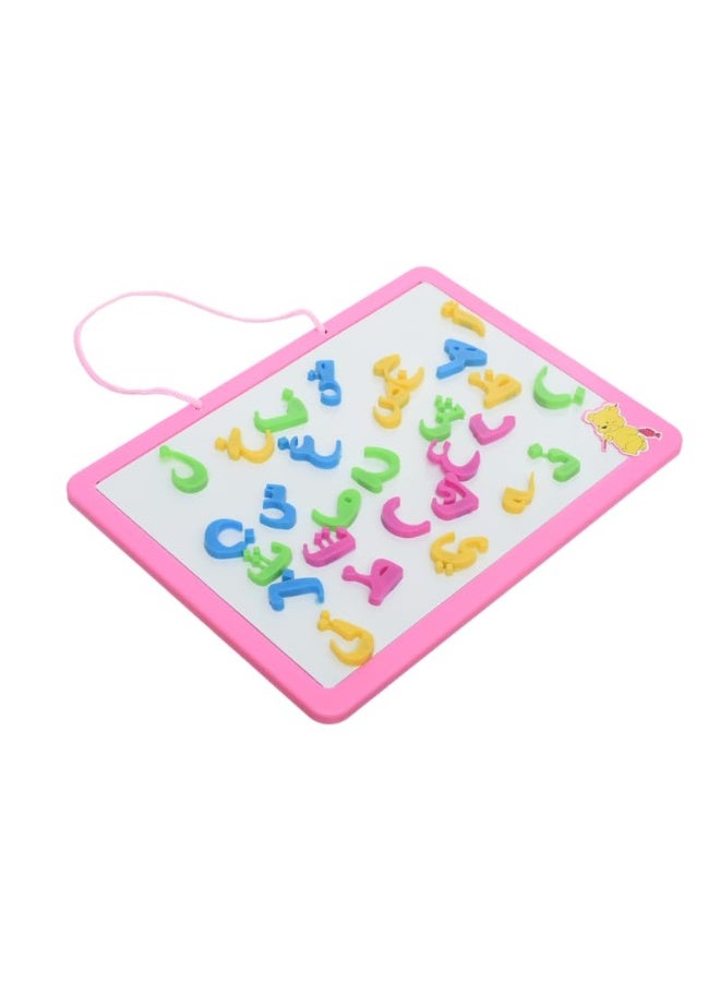 Magnetic Erasable Drawing and Writing Study Board - Pink - Image 2