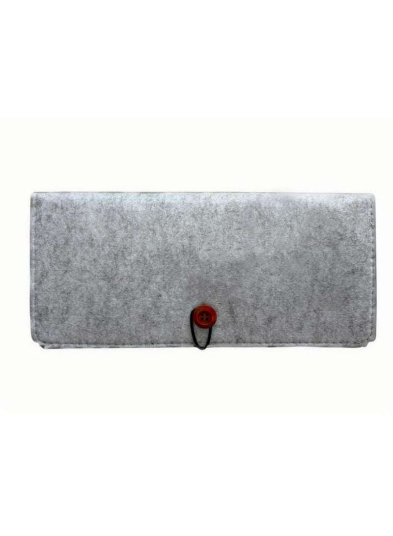 1pcs Carrying Case for Nintendo Switch 2 Portable Travel Bag Ultra Slim Felt Pouch with 5 Game Cartridges Holders a Bit Large 7.9-Inch for Switch 2 - Image 1