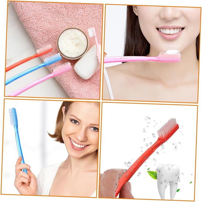 10Pcs Travel Toothbrushes Hard Bristle Portable Manual Teeth Cleaners For Adults Camping Hiking - Image 4