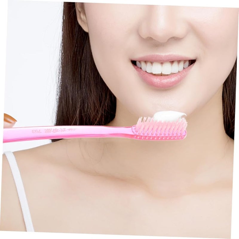 10Pcs Travel Toothbrushes Hard Bristle Portable Manual Teeth Cleaners For Adults Camping Hiking - Image 3