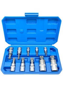 Generic XZN Triple Square Spline Bit Socket Set, 10 Piece, M4 to M18, Includes 1/2, 1/4, and 3/8 Inch Drive, Premium S2 and Cr V Steel  - Image 1
