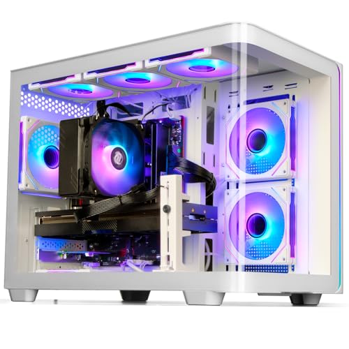 LXZ Gaming PC Core i7-14700F PC Computer, RTX 5060 8G, 16G DDR5 RAM, 1TB NVME 3.0 SSD, Prebuilt Gaming Desktop, VR Ready Tower Computer for Home and Office (White) - Image 2
