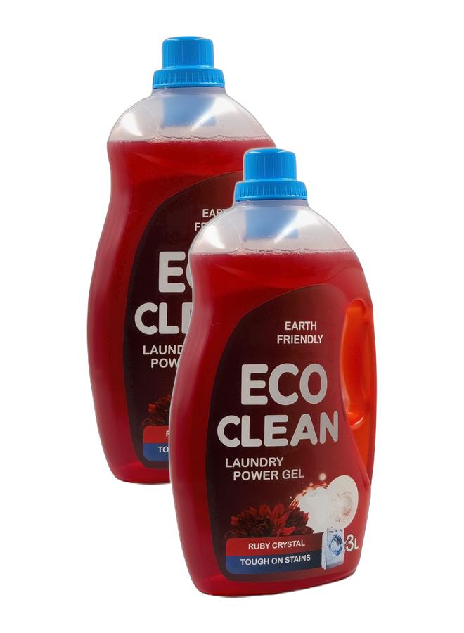 Earth Friendly Liquid Laundry Detergent Ruby Crystal 3 Liters Eco Clean Power Gel - Image 1