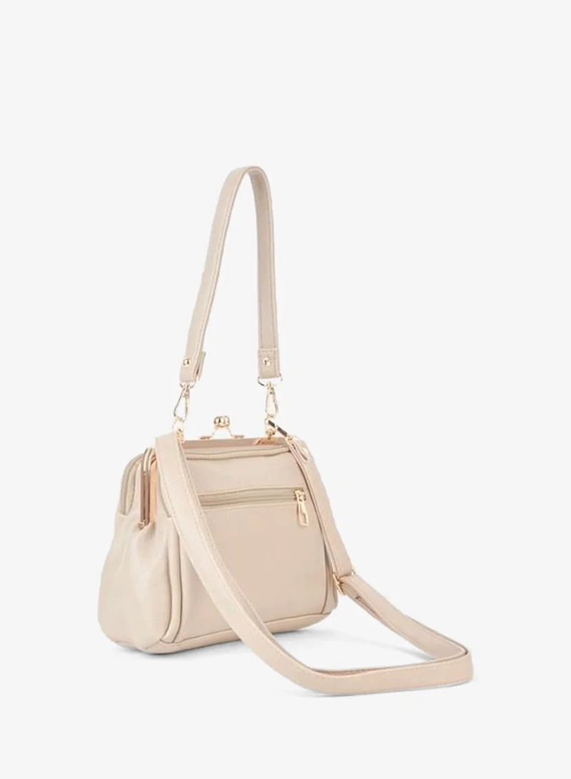 Vivaq  Women's Butterfly Vizon Gold Accessorized 4-Compartment Snap and Zipper Closure Hand, Arm and Shoulder Bag. for Women | Best Price UAE