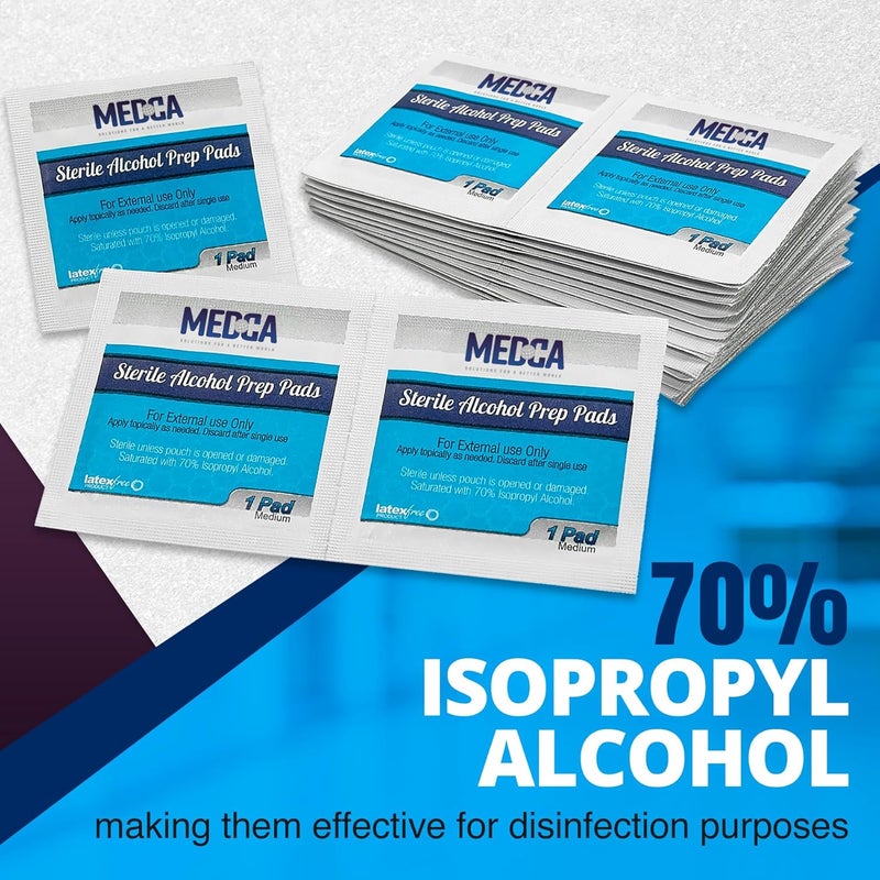 MEDca Alcohol Prep Pads Sterile Medium 2Ply Pack of 200 - Image 4