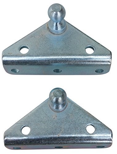 JQuad Angled Lift Support Bracket Outside Mount - Zinc Plated 10 Gauge Steel - 10mm Ball Stud - Gas Shock Mounting - Lid Strut Prop Spring Mount - Image 2