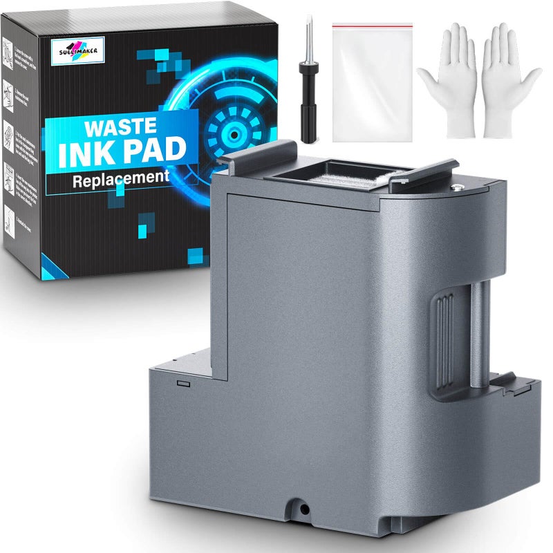 SUBLIMAKER Waste Ink Pad Replacement with Reset Software Compatible Replacement for ET-2850 ET-2760 ET-2750 ET-2700 ET2850 ET2760 ET2750 ET2700 2850 Printer, Maintenance Box with Reset Software - Image 1