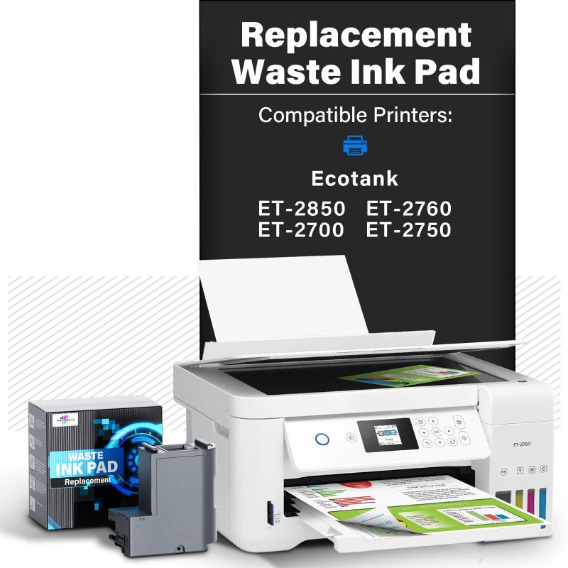 SUBLIMAKER Waste Ink Pad Replacement with Reset Software Compatible Replacement for ET-2850 ET-2760 ET-2750 ET-2700 ET2850 ET2760 ET2750 ET2700 2850 Printer, Maintenance Box with Reset Software - Image 3