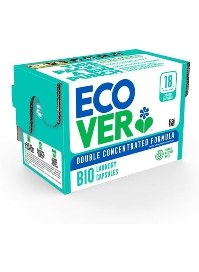 Ecover Bio Laundry Pods – Lilac & Rescued Rose (18 Pods) - Image 2