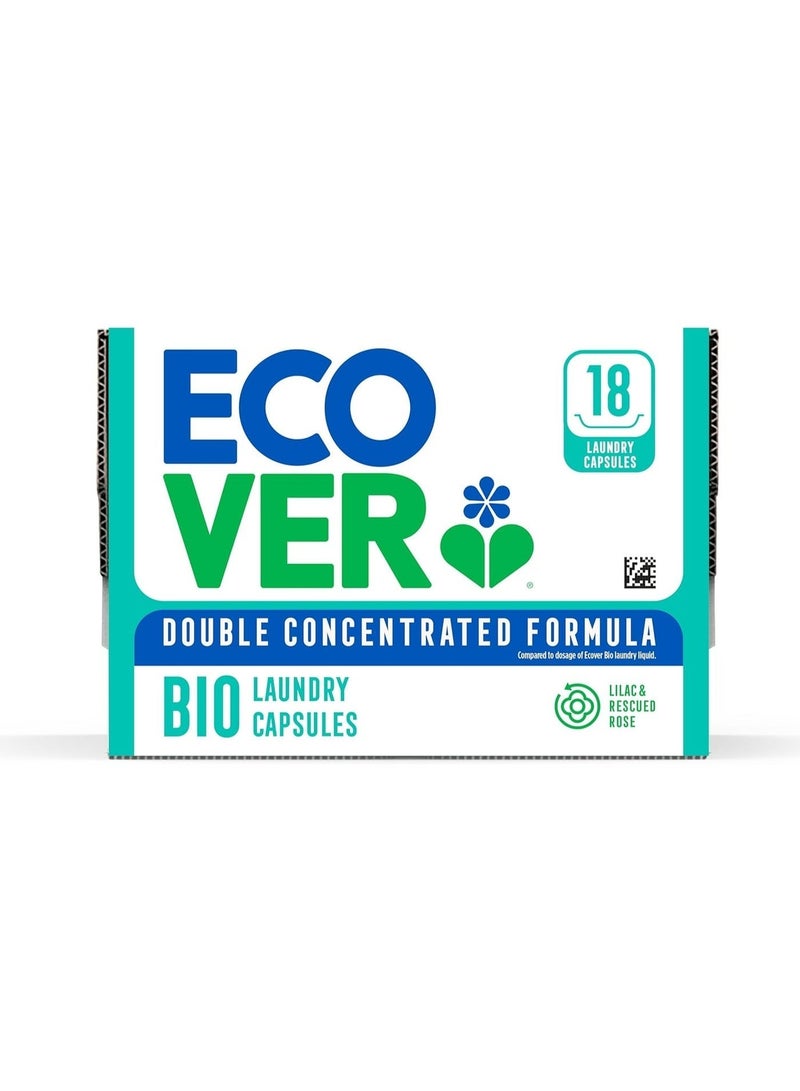 Ecover Bio Laundry Pods – Lilac & Rescued Rose (18 Pods) - Image 1