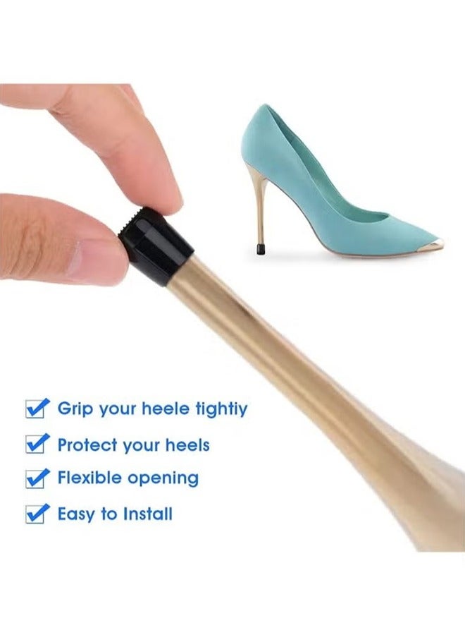 اتش واي واقيات الكعب العالي ، 8 أزواج من سدادات الكعب وأغطية إصلاح الكعب - 4 أحجام غطاء كعب للأحذية للنساء مثالي لحفلات الزفاف والعشب والحصى والأراضي الرطبة - Image 5