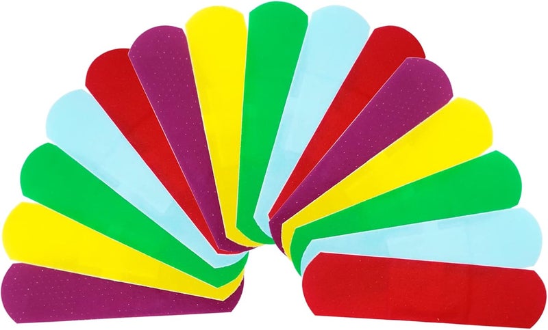 Idealplast Pack of 150PCs 3INX075IN Colorful Adhesive Bandages First Aid - Image 1