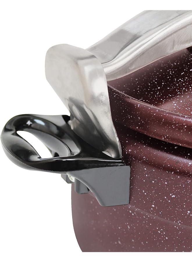 بلاك ستون قدر ضغط غير لاصق مع غطاء، وعاء طهي متعدد الاستخدامات مع غطاء للاستخدام المنزلي والتجاري، سهل التنظيف، موقد طهي، معلب ضغط، قدر ضغط من الجرانيت سعة 15 لترًا - Image 3