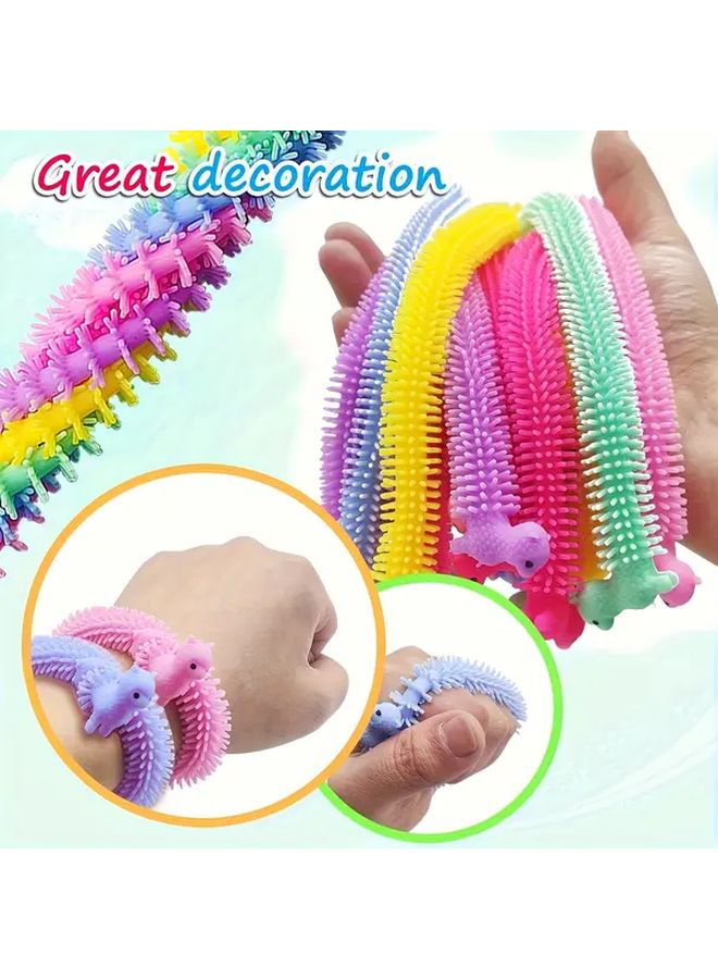 Assorted Colors 6pcs Stretchy String Noodles Sensory Fidget Toys For Kids Teens Adults - Image 5