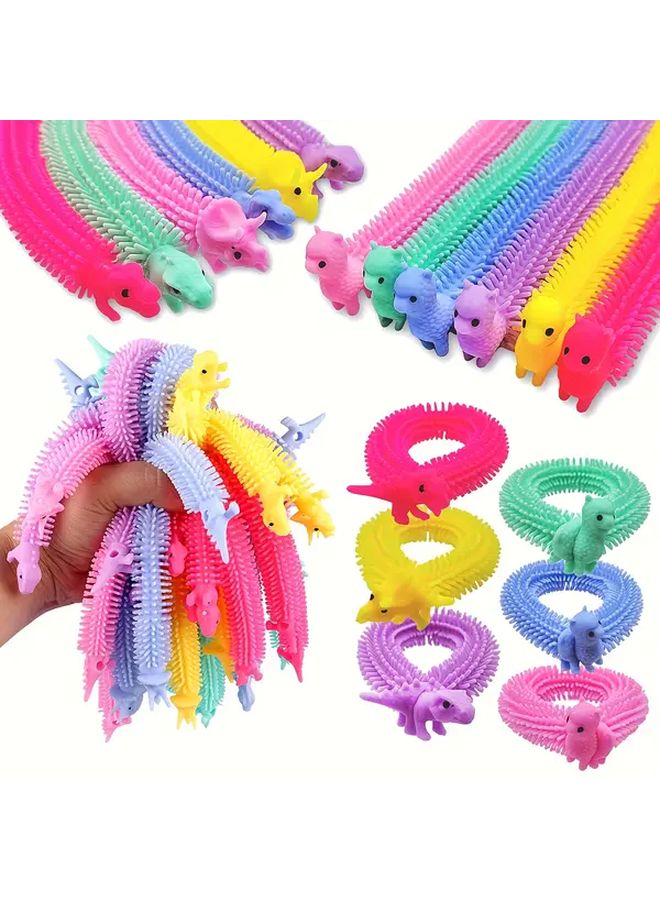 Assorted Colors 6pcs Stretchy String Noodles Sensory Fidget Toys For Kids Teens Adults - Image 2