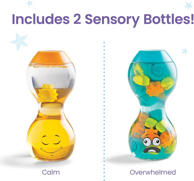 hand2mind hand2mind Express Your Feelings Sensory Bottles Opposite Emotions Toddler Sensory Toys Quiet Fidget Toys Play Therapy Toys Calm Down Corner Supplies Calming Corner Social Emotional Learning - Image 3