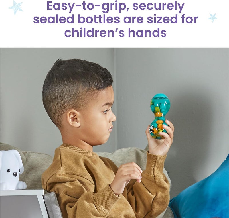 hand2mind hand2mind Express Your Feelings Sensory Bottles Opposite Emotions Toddler Sensory Toys Quiet Fidget Toys Play Therapy Toys Calm Down Corner Supplies Calming Corner Social Emotional Learning - Image 5
