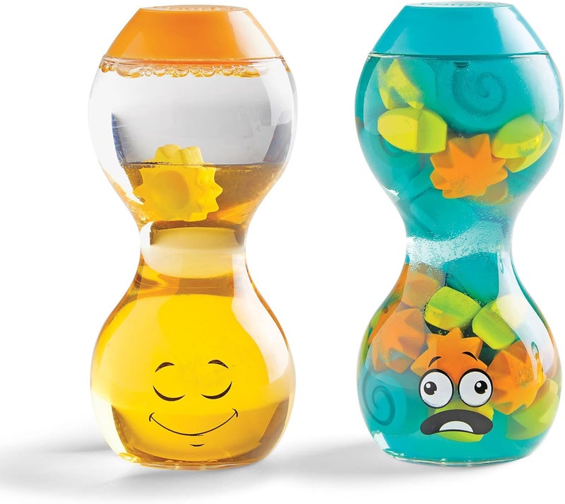 hand2mind hand2mind Express Your Feelings Sensory Bottles Opposite Emotions Toddler Sensory Toys Quiet Fidget Toys Play Therapy Toys Calm Down Corner Supplies Calming Corner Social Emotional Learning - Image 1