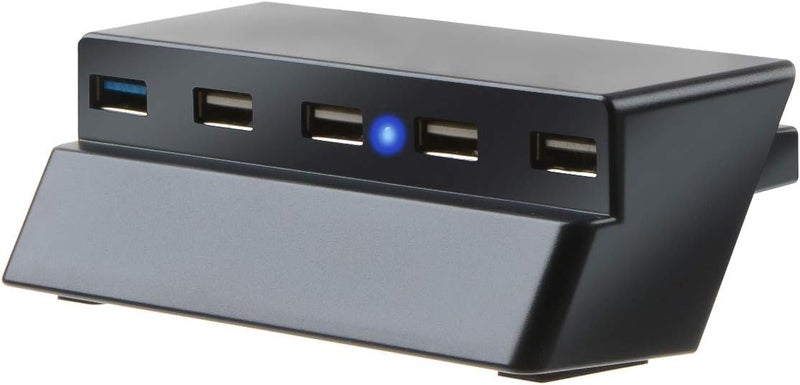 في اس اي اي ار 5 منفذ USB HUB لجهاز PS4 Slim فقط، USB 3.0/2.0 شاحن عالي السرعة ومقسم تحكم وموسع لجهاز PS4 Slim - Image 1