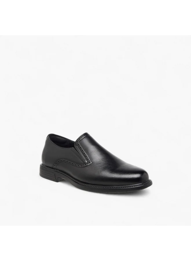 DUCHINI Men's Textured Slip-On Loafers