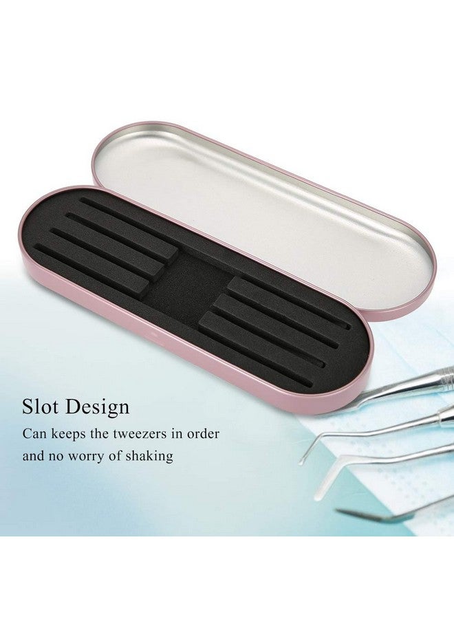 ANGGREK Nggrek Tweezers Case Professional Storage Box Eyelash Extension Makeup Tool Organizer Case For Eyelashes Tweezers Scissors Lash Brush Eyeliner (Rose) - Image 5
