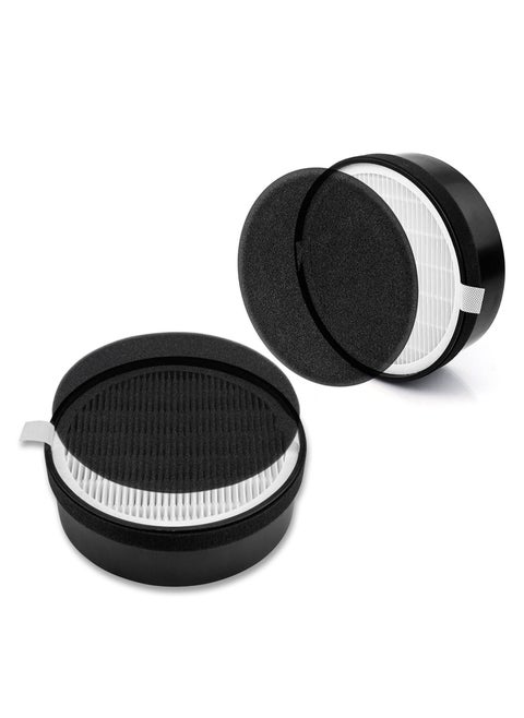Replacement Filter for LEVOIT LV-H132 Air Purifier Replacement Filter, H13 True HEPA Filter, High-Efficiency Activated Carbon 2Pack
