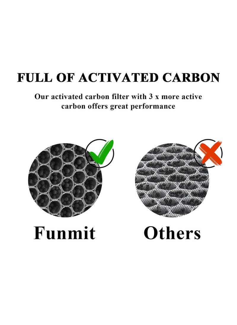 Replacement Filter for LEVOIT LV-H132 Air Purifier Replacement Filter, H13 True HEPA Filter, High-Efficiency Activated Carbon 2Pack