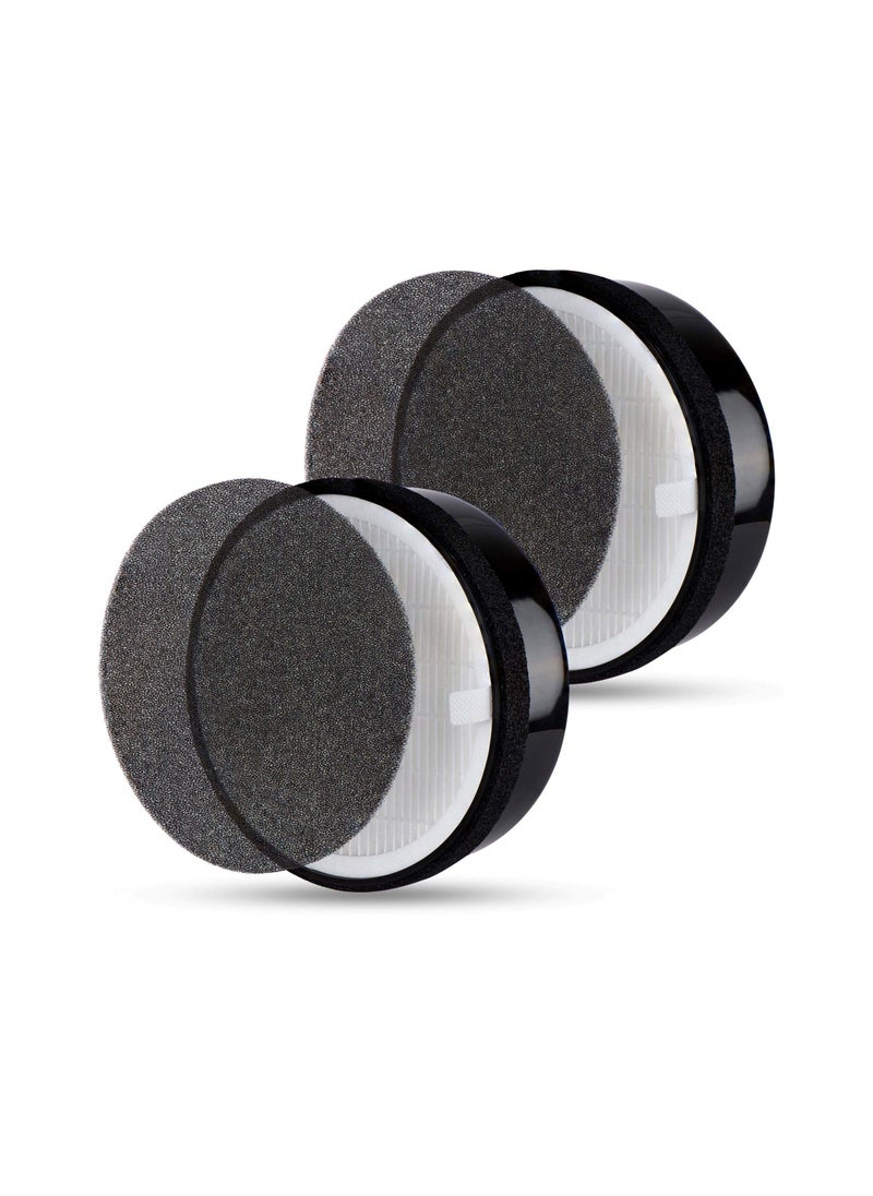 Replacement Filter for LEVOIT LV-H132 Air Purifier Replacement Filter, H13 True HEPA Filter, High-Efficiency Activated Carbon 2Pack