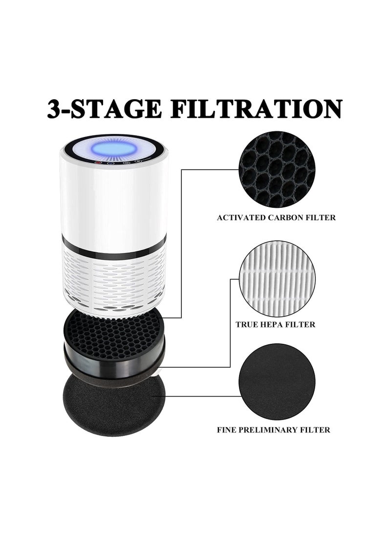 Replacement Filter for LEVOIT LV-H132 Air Purifier Replacement Filter, H13 True HEPA Filter, High-Efficiency Activated Carbon 2Pack