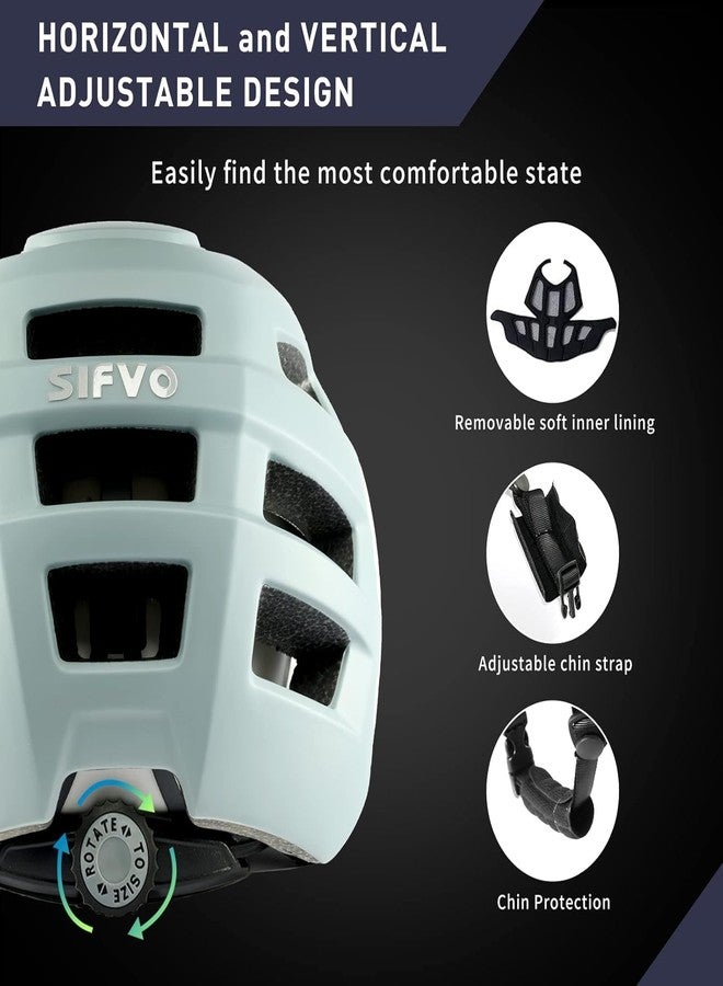 SIFVO Bike Helmet, Bike Helmets for Men and Women, Mountain Bike Helmet with Visor Helmets for Adults to Youth Bicycle Helmet Road Bike Helmet Safe and Comfortable 54-62cm【M/L】 - Image 4