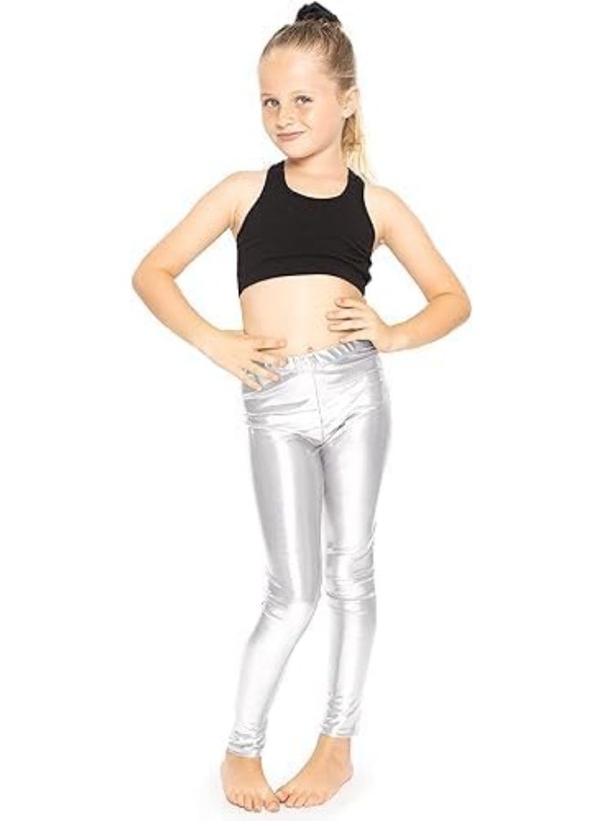 Girls Disco Leather Legging