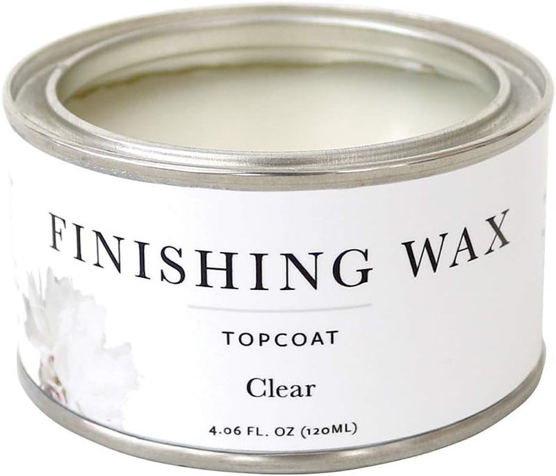 Jolie Finishing Wax - Protective topcoat Paint - Use on interior furniture, cabinets, walls, home decor and accessories - Odor-Free, Non-Hazardous - Clear - 120 ml - Image 1