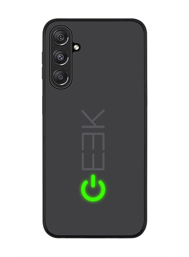 Stylizedd حافظة حواف سوداء متينة لهاتف سامسونج جالاكسي M34 5G، تصميم مخصص رفيع ومرن مضاد للسقوط - جيك أون - Image 1