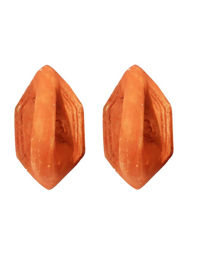 RKD Enterprises Terracotta Best Natural Pumice Stone Foot Scrubber Handmade Organic Clay eco Friendly Dead Skin Remover Women Men Unisex Foot Heel Filer Scraper (Brown) - Image 1