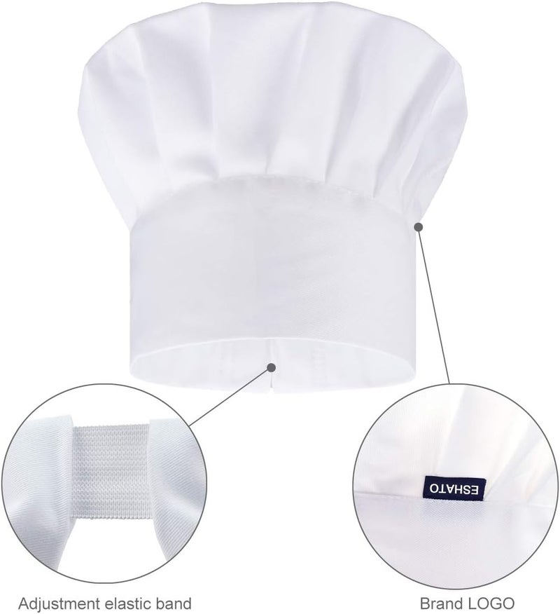 ESHATO Kids Chef Hat, Poly-Cotton Kitchen Cooking Cap for Children - Image 3