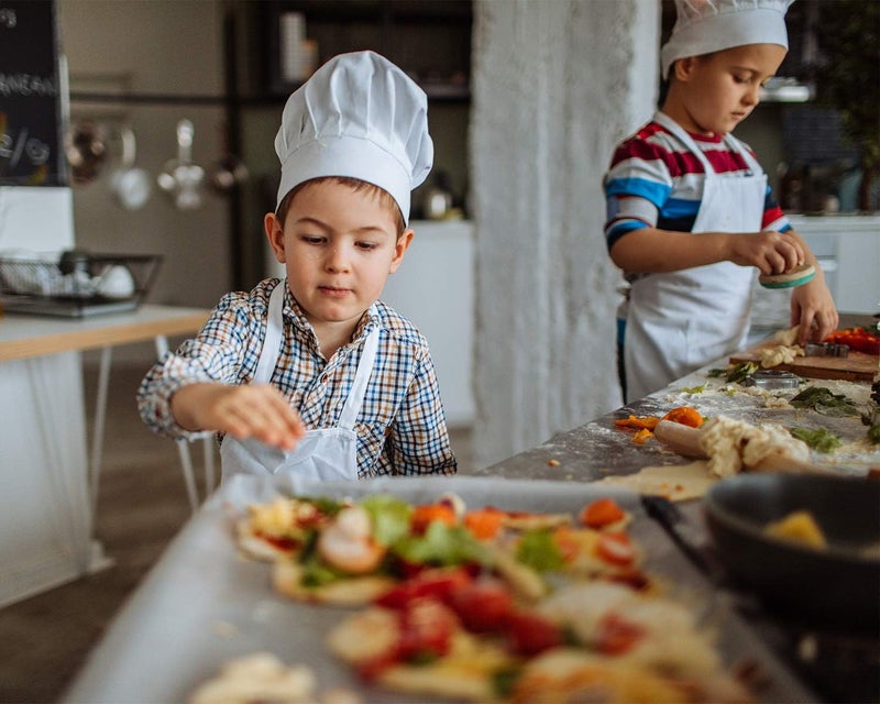 ESHATO Kids Chef Hat, Poly-Cotton Kitchen Cooking Cap for Children - Image 4