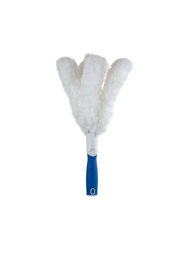 أنجر منفضة ريش مايكروفايبر بمقبض مبطن مانع للانزلاق أزرق وأبيض 6 x 14 x 40.89 سم 989400 - Image 1