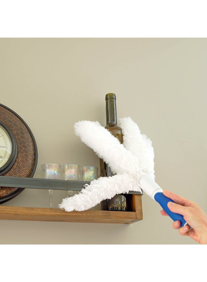 أنجر منفضة ريش مايكروفايبر بمقبض مبطن مانع للانزلاق أزرق وأبيض 6 x 14 x 40.89 سم 989400 - Image 2