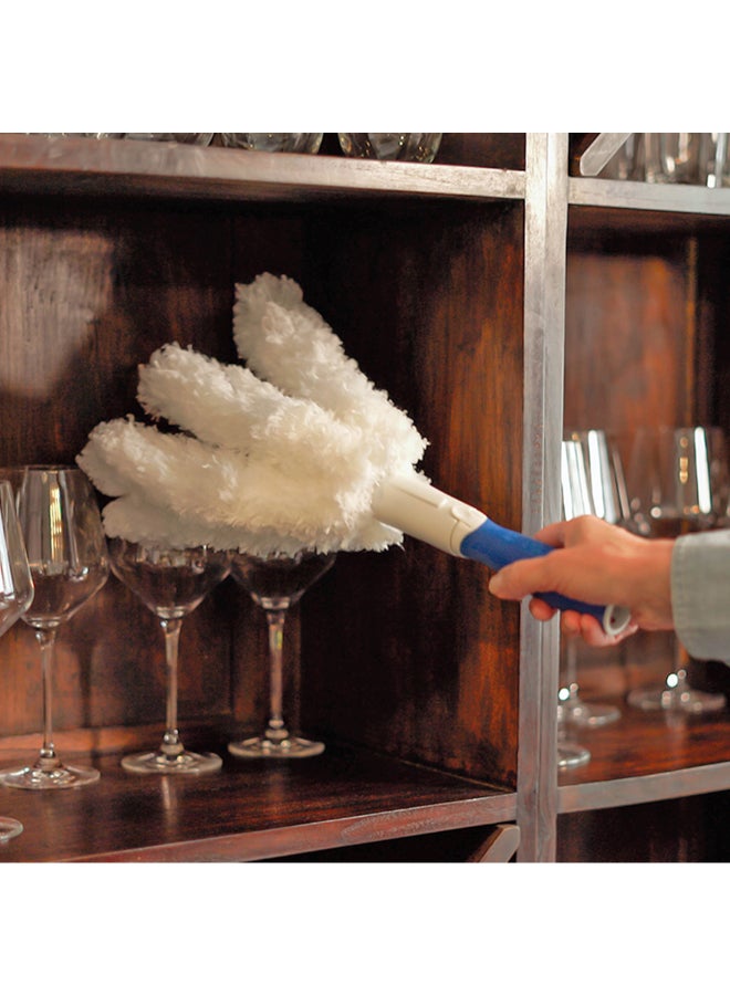 أنجر منفضة ريش مايكروفايبر بمقبض مبطن مانع للانزلاق أزرق وأبيض 6 x 14 x 40.89 سم 989400 - Image 3